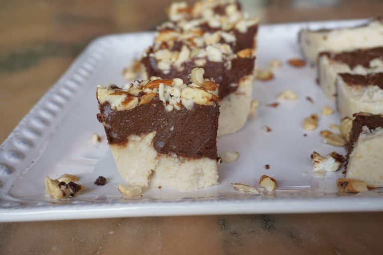 Mile High Black and White Freezer Fudge, (Inspired by Oh She Glows Everyday)