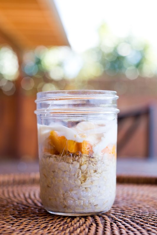 papaya cream oatmeal jars